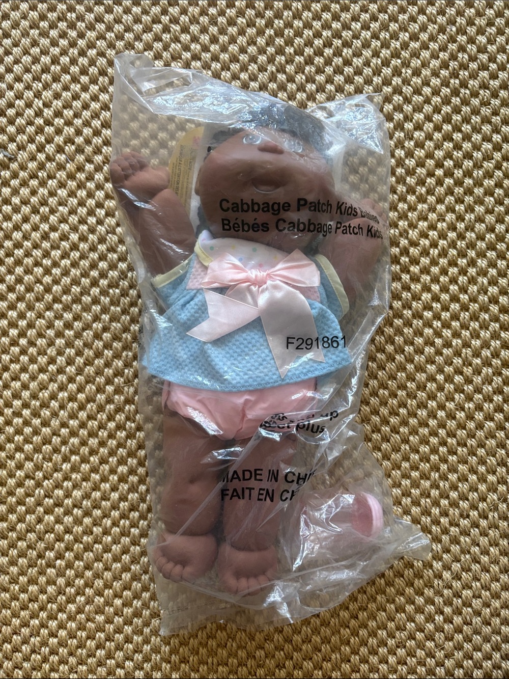 Cabbage Patch Kids Baby Doll in Pink & Blue Outfit
